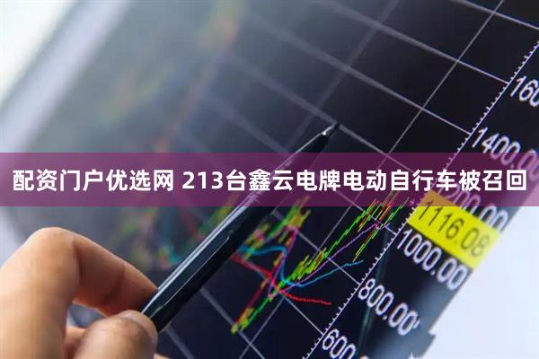 配资门户优选网 213台鑫云电牌电动自行车被召回